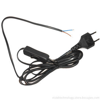 Skinning Solder AC Power Cord with On/Off Switch on AC Cord, PVC Jacket